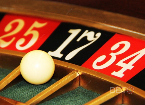 Close Up Picture Of An Actual Roulette Ball From A Live Casino Game