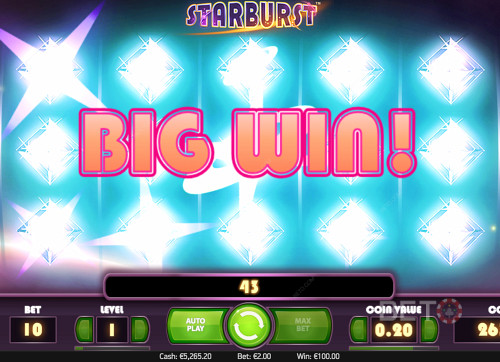 Big Win! - This Is What It Looks Like In Starburst When You Hit The Big Win!