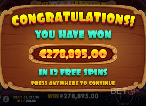 Winning A Huge Payout During Free Spins In The Dog House