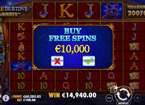 Buying Free Spins In Madame Destiny Megaways