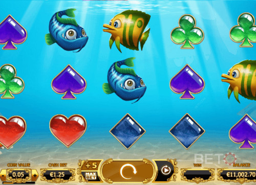 The Low-Paying Card Symbols In Golden Fish Tank