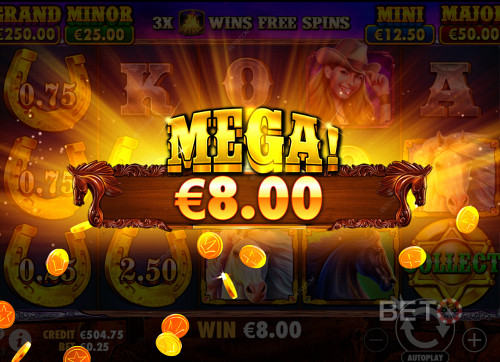 Mega Win In Mustang Gold