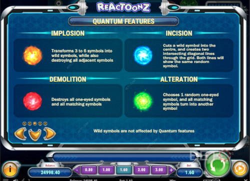 Different Quantum Features Of Reactoonz