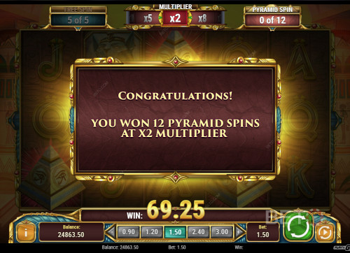 Winning Pyramid Spins In Legacy Of Egypt