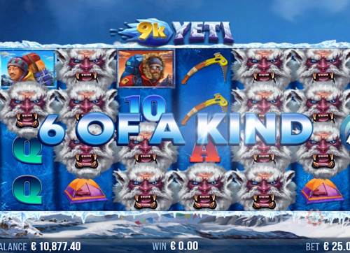 Land A Six-Of-A-Kind Combination And Win Big In 9K Yeti Online Slot