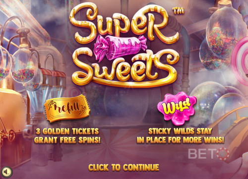 Startskærm I Super Sweets