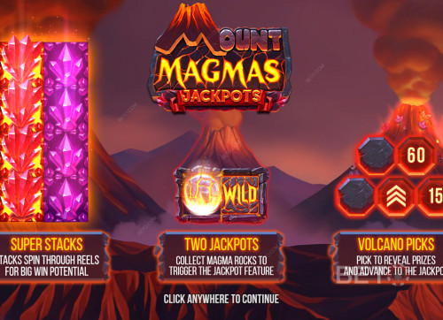 Enjoy Super Stacks, 2 Jackpots, And Volcano Bonus Feature In Mount Magmas Slot
