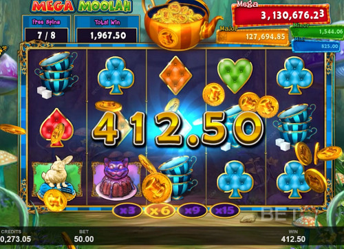 Enjoy Higher Multipliers And Big Wins In The Free Spins In Absolootly Mad: Megah Moolah