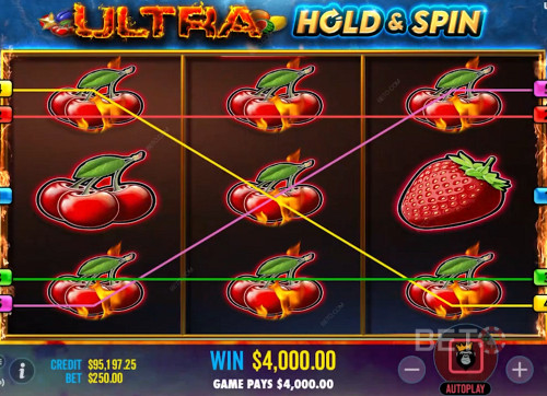 5 Different Paylines In Ultra Hold And Spin