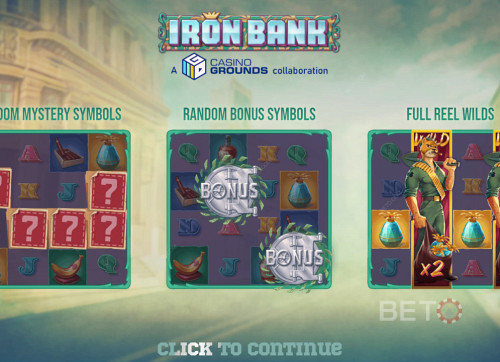 Enjoy Powerful Features In The Base Slot In Iron Bank Slot Machine
