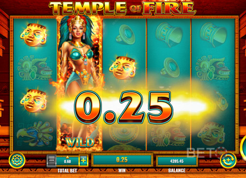 Goddess Chantico Makes It Easier To Get Wins In Temple Of Fire Slot