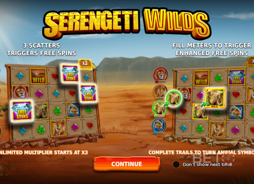 Enjoy Powerful Features Like Free Spins And Enhanced Free Spins In Serengeti Wilds Slot