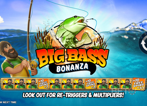 The Cool Intro Screen Of Big Bass Bonanza