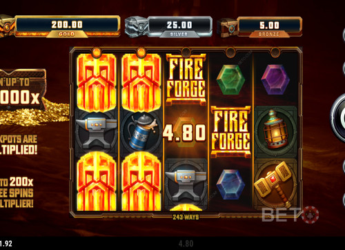 Fire Forge Slot With A Max Win Of 50,000X Of Your Bet