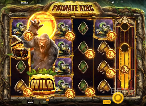  Primate King Fra Red Tiger Gaming Er Spækket Med Forskellige Bonus Features
