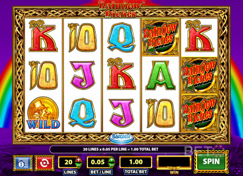 Rainbow Riches Symbols Are The Second-Most Rewarding Symbol In This Slot
