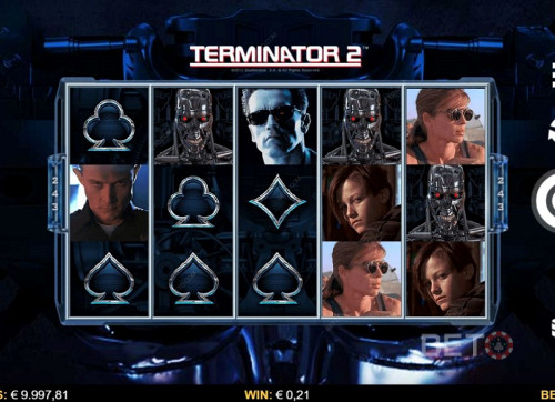 Enjoy Terminator 2 Theme With The Movie Characters