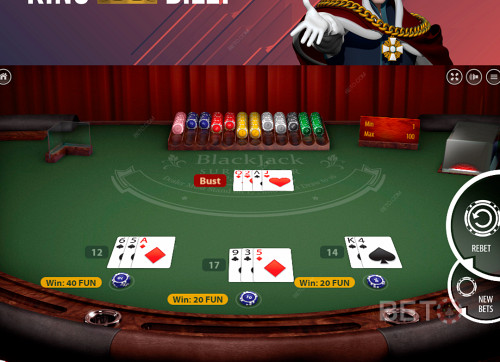 Enjoy Popular Table Games On King Billy Casino