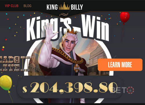 Get Huge Wins By Playing Popular Slots On King Billy Casino