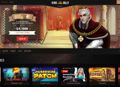 Enjoy Exciting Welcome Bonuses At King Billy Casino