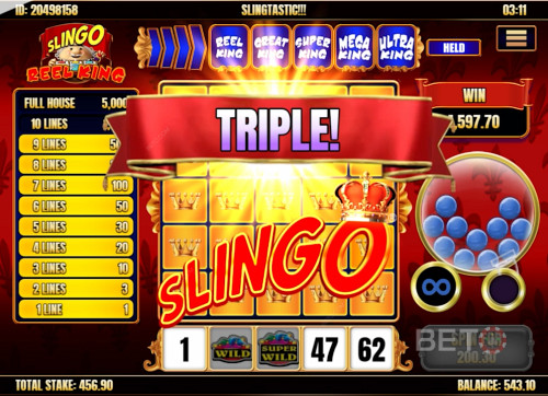 Triple Slingo In Slingo Reel King Slot