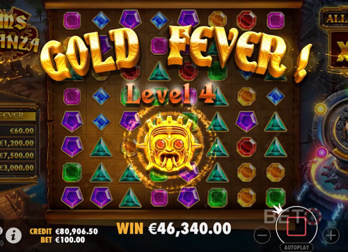 Collect At Least 114 Winning Symbols To Unlock Gold Fever Progressive Bonuses