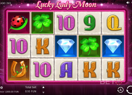 Explore All The Diamonds And Win Tremendous Amounts In Lucky Lady Moon