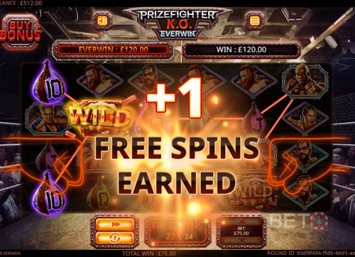 Winning Additional Free Spins In Prize Fighter Ko