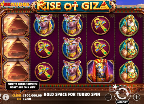 Pay 80X Of Your Bet And Buy Free Spins In Rise Of Giza Powernudge Slot Machine