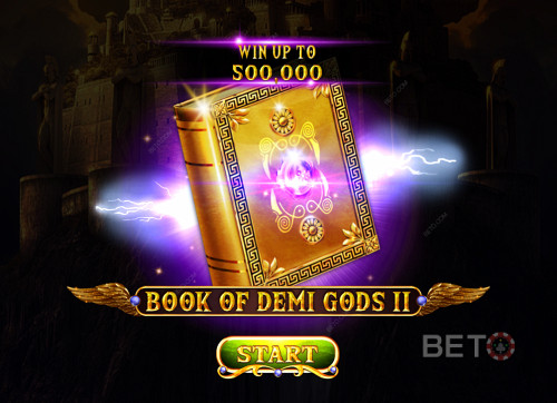 Startskærm På Book Of Demi Gods 2 Spilleautomaten