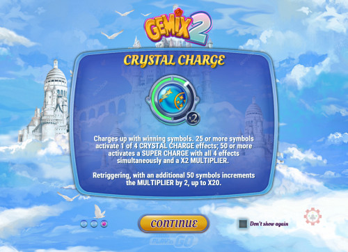 Charge The Meter With Winning Symbols And Trigger Crystal Charge Effects In Gemix 2 Slot