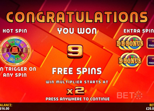 Hot Spin Megaways' Free Spins Round Is Very Generous