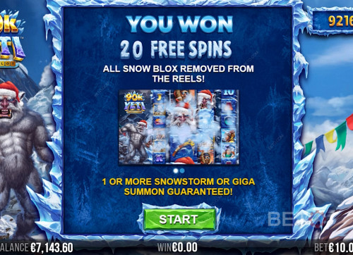 Land 20 Scatters And Win 20 Free Spins With No Snow Blox Symbols On The Reels