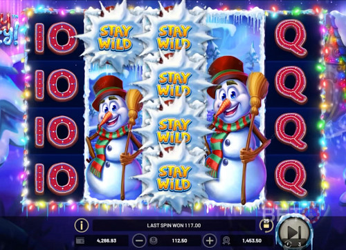 Wide Gaming Grid In Stay Frosty! With 5 Reels And 4 Rows