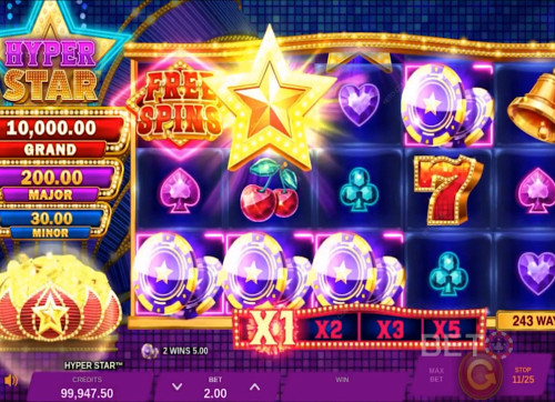 The 3 Jackpot Prizes Are Displayed On The Left Side Of The Screen During The Gameplay