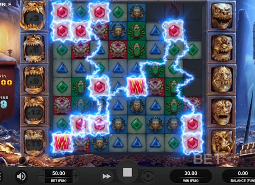 The Special Stone Symbols Can Be Used To Form Cluster-Fewer Winning Combos