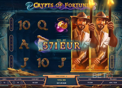 Enjoy Expanding Symbols In Free Spins In Crypts Of Fortune Slot