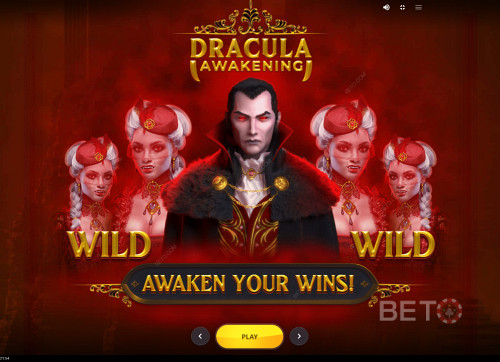 Oplev Den Skræmmende Dracula På Dracula Awakening Online Spillemaskinen