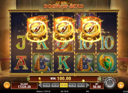 Land 3 Scatters To Trigger Free Spins In Cat Wilde And The Doom Of Dead Slot