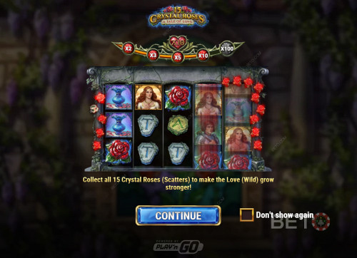 Enjoy Up To 100X Multiplier Wilds In 15 Crystal Roses: A Tale Of Love Slot Machine