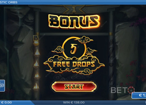Land 5 Orb Symbols To Activate Bonus Game And Obtain 5 Free Spins