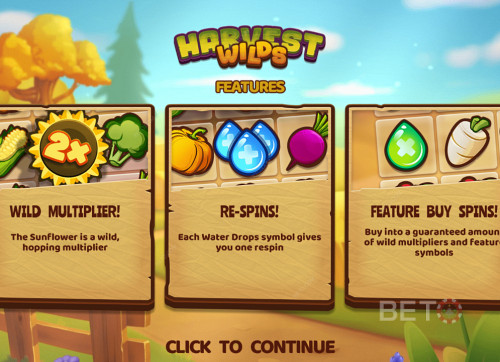 Enjoy Wild Multipliers, Respins, And Bonus Buy Feature In Harvest Wilds Slot
