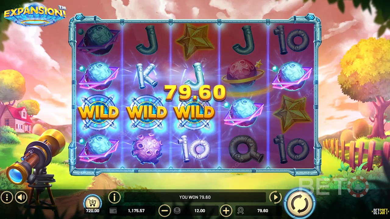 Wild symbols create easy wins in Expansion! online slot