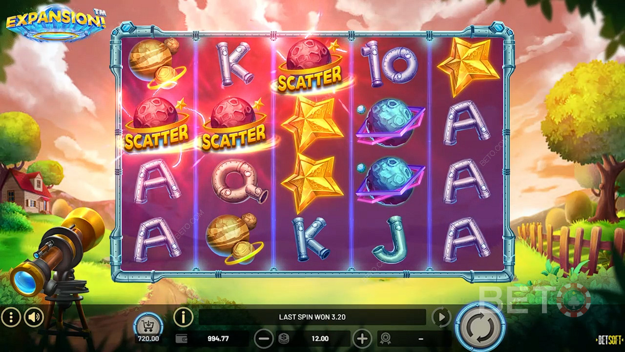Land 3 or more Scatters to trigger the Free Spins