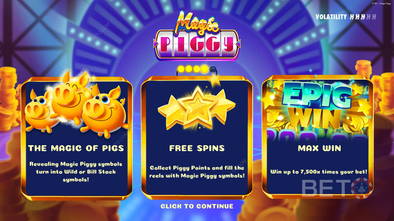 Bonus Features Explained in Magic Piggy by Hacksaw Gaming