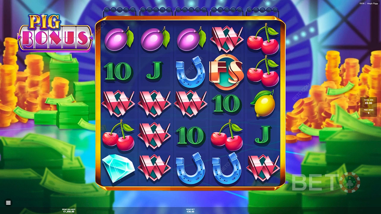 Win 7,500x Your bet in the Magic Piggy Online Slot!