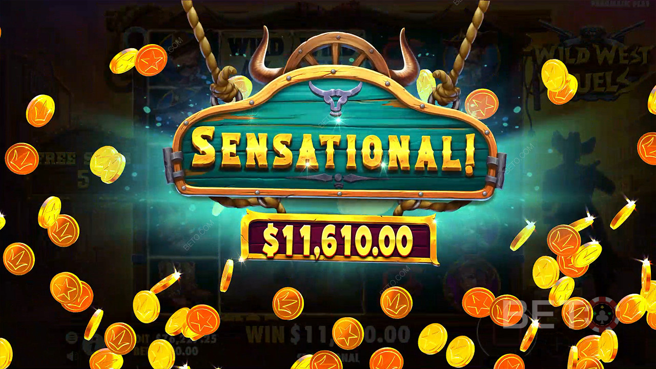 Free Spins are the key to humongous wins in the Wild West Duels slot