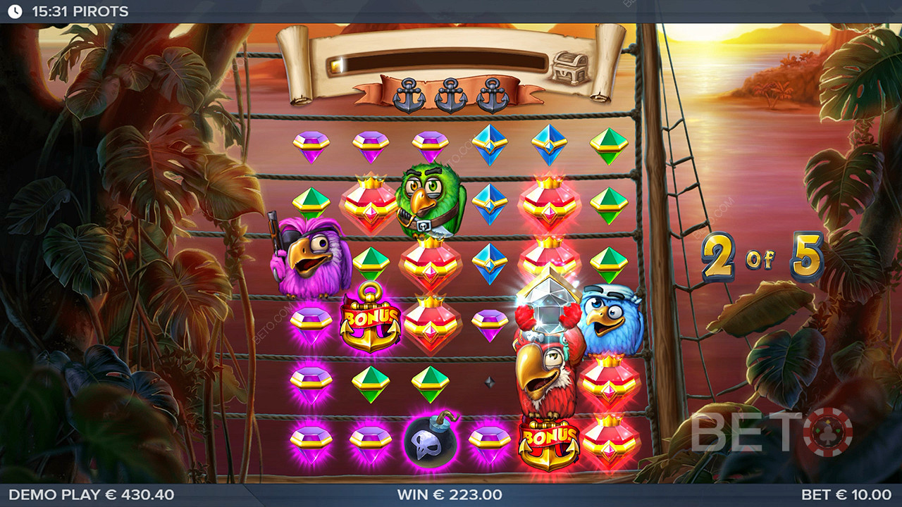 Free Spins unlock the full potential of the Pirots slot