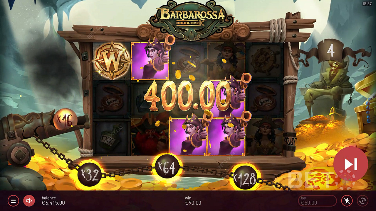 Win 20,000x Your bet in the Barbarossa DoubleMax Slot Machine!