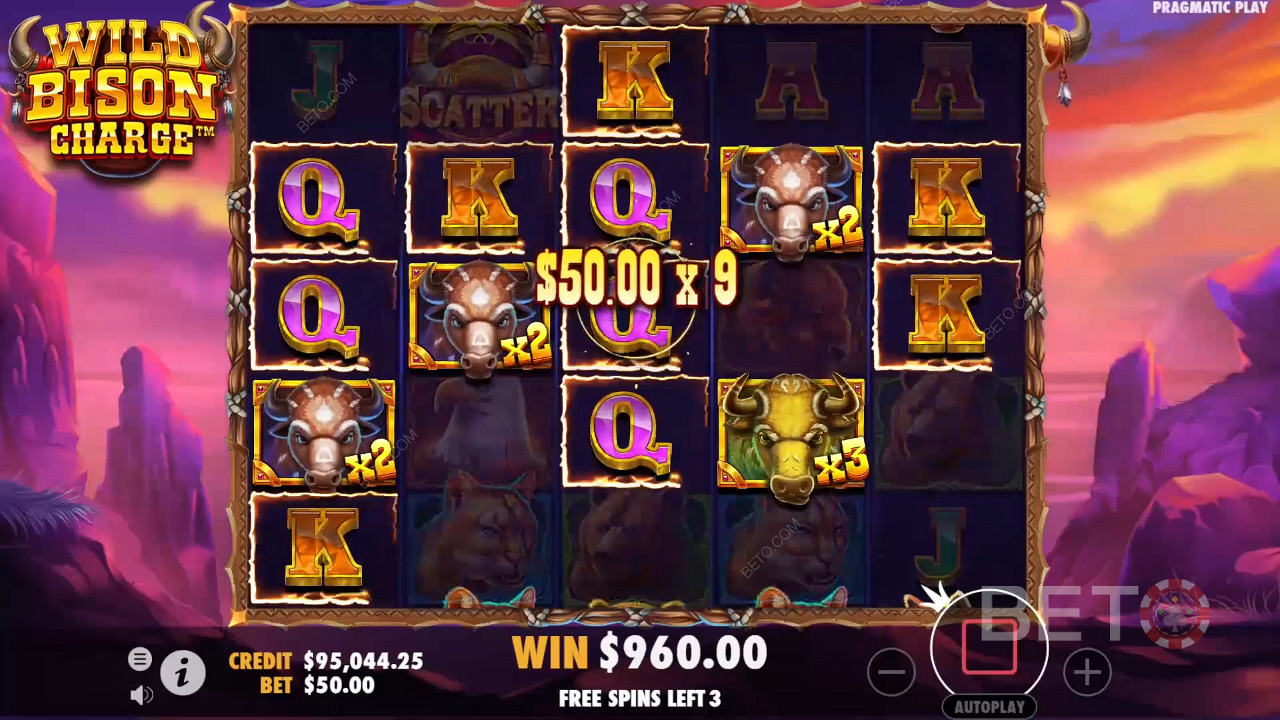 Bonus Features Explained in Wild Bison Charge by Pragmatic Play